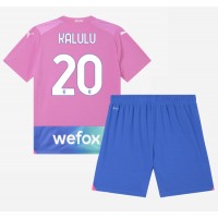 AC Milan Pierre Kalulu #20 Rezervni Dres za djecu 2023-24 Kratak Rukav (+ Kratke hlače)